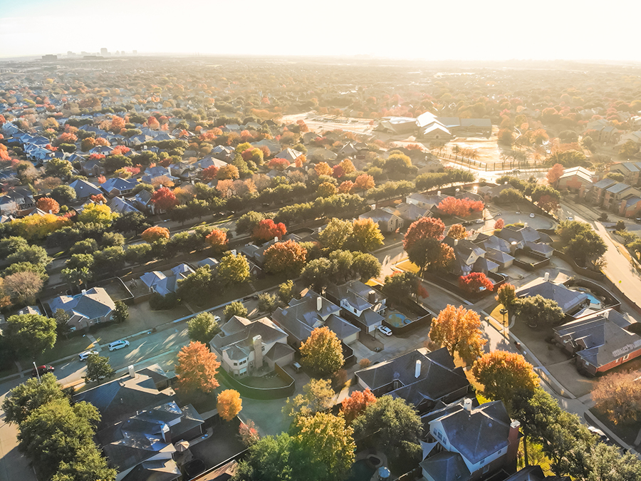 Aerial view of Neighborhoods